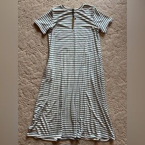 Coco + Carmen Blue and White Striped Maxi Dress